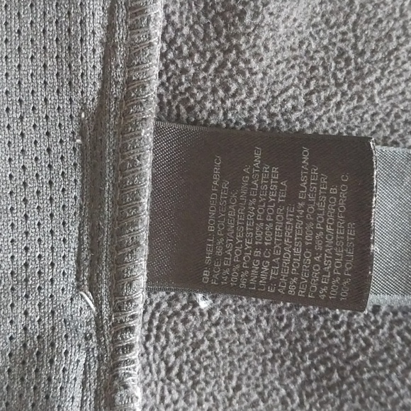 The North Face Windwall Grey Full zip Jacket Zip Pockets Size S - Picture 9 of 12